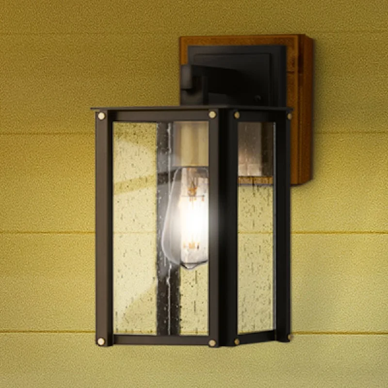 Industrial Lighting for Automotive Manufacturing PlantsUQL10002 Mid Century Modern Outdoor Wall Sconce, 12''H x 6.25''W x 7.25''D, Matte Black Finish, Southbank Collection Industrial Lighting for Automotive Manufacturing PlantsUQL10002 Mid Century Modern Outdoor Wall Sconce, 12''H x 6.25''W x 7.25''D, Matte Black Finish, Southbank Collection
