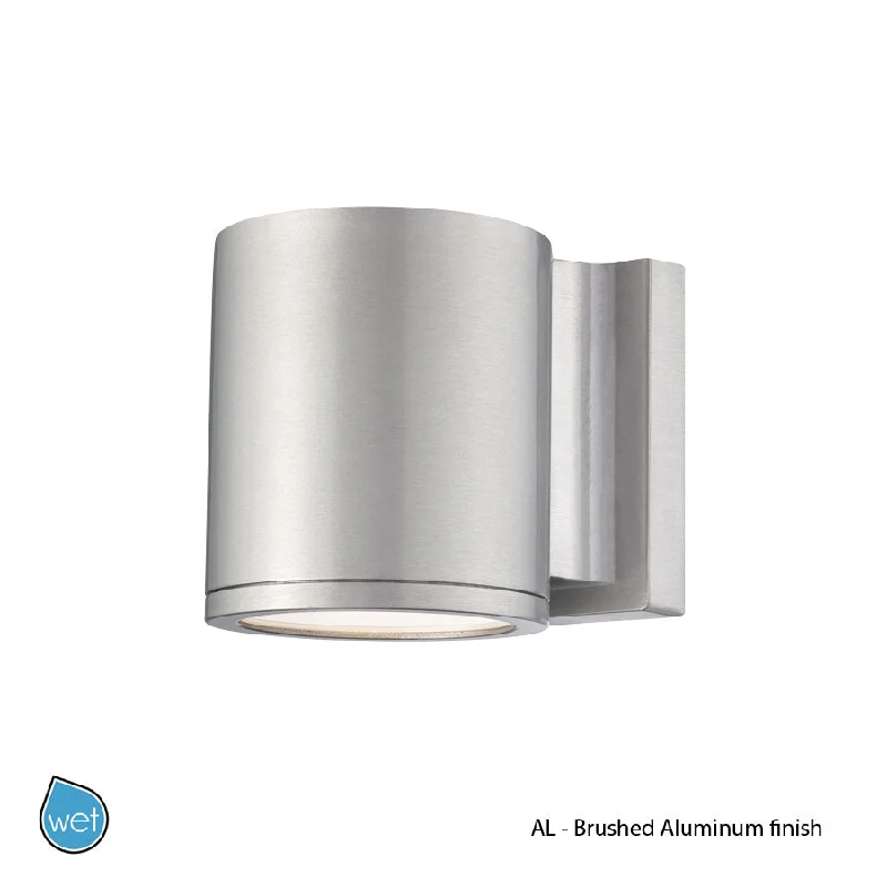 Recessed lights with a sleek, modern design for contemporary homesTube LED Wall Light in Brushed Aluminum