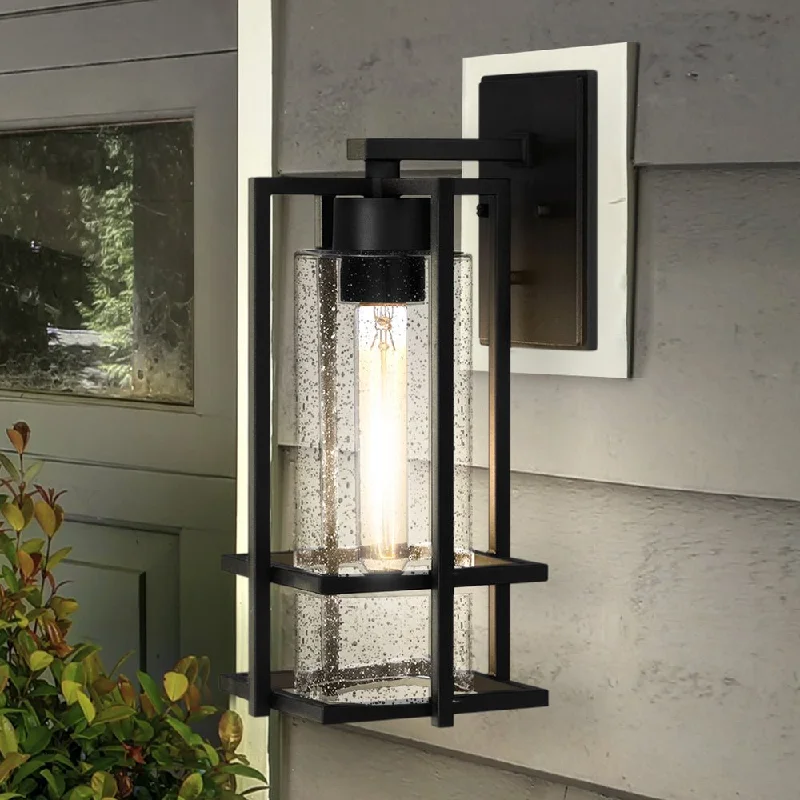 Industrial Emergency Lighting for Safety in FactoriesUQL1772 Industrial Outdoor Wall Sconce, 14.50''H x 6.25''W x 7.50''D, Earth Black Finish, Sofia Collection Industrial Emergency Lighting for Safety in FactoriesUQL1772 Industrial Outdoor Wall Sconce, 14.50''H x 6.25''W x 7.50''D, Earth Black Finish, Sofia Collection