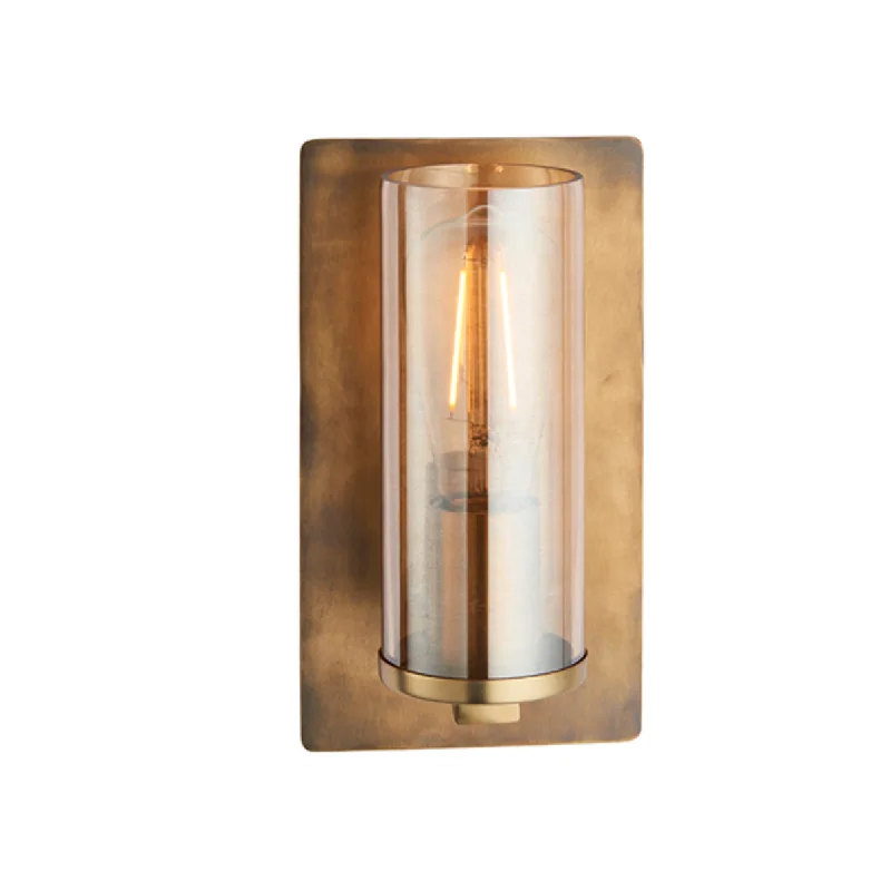 modern minimalist wall lamps for contemporary living roomsBrass Patina & Champagne Lustre Glass Wall Light - ID 11109 modern minimalist wall lamps for contemporary living roomsBrass Patina & Champagne Lustre Glass Wall Light - ID 11109