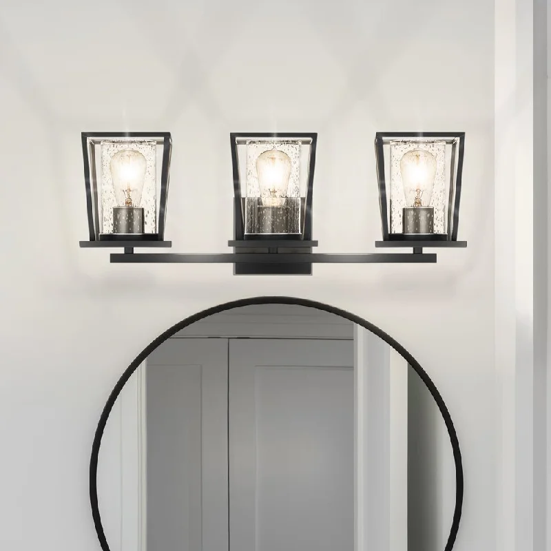 Waterproof Industrial Lighting for Wet AreasUQL4901 Industrial Indoor Bath Light, 9.00''H x 24.00''W x 6.75''D, Matte Black Finish, Lisbon Collection Waterproof Industrial Lighting for Wet AreasUQL4901 Industrial Indoor Bath Light, 9.00''H x 24.00''W x 6.75''D, Matte Black Finish, Lisbon Collection