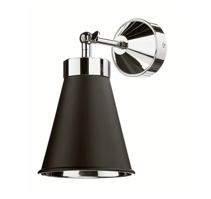 marble wall lamps with luxurious veining for high - end living spacesHyde Chrome and Black Single Wall Light - ID 10114 marble wall lamps with luxurious veining for high - end living spacesHyde Chrome and Black Single Wall Light - ID 10114