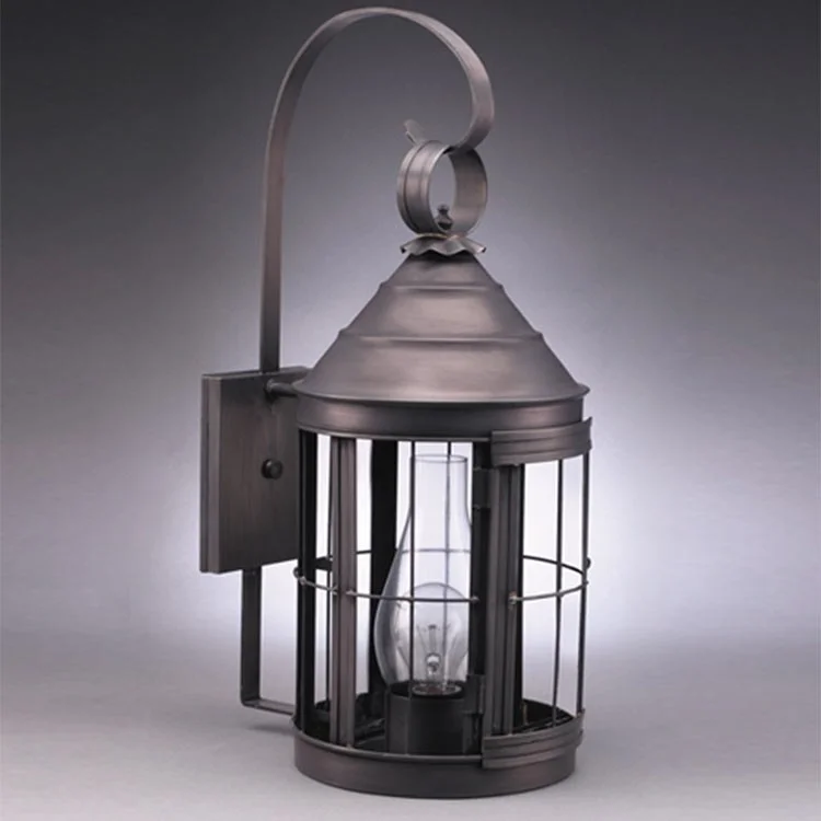 metal wall lamps with a matte black finish for a sleek and modern lookHeal Single-Light Outdoor Cone-Top Wall Lantern with Top Scroll and Chimney Glass metal wall lamps with a matte black finish for a sleek and modern lookHeal Single-Light Outdoor Cone-Top Wall Lantern with Top Scroll and Chimney Glass