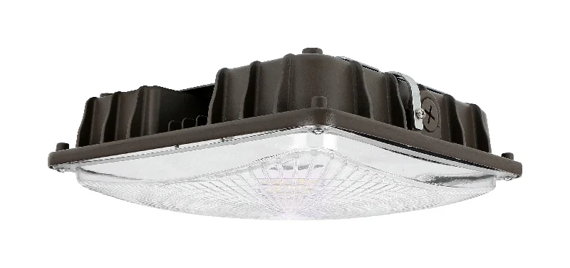 Recessed lights for hallways with a low - profile appearanceEconomy Square LED Canopy Light, 60 watt, 6,600 Lumens, 120-277V, 4000K or 5000K Recessed lights for hallways with a low - profile appearanceEconomy Square LED Canopy Light, 60 watt, 6,600 Lumens, 120-277V, 4000K or 5000K