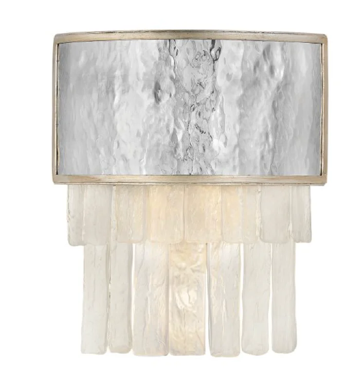 ceramic wall lamps with hand - painted designs for an artistic touchREV Opulent Hammered Stainless Steel & Textured Glass Two Lamp Wall Light - ID 12484 ceramic wall lamps with hand - painted designs for an artistic touchREV Opulent Hammered Stainless Steel & Textured Glass Two Lamp Wall Light - ID 12484