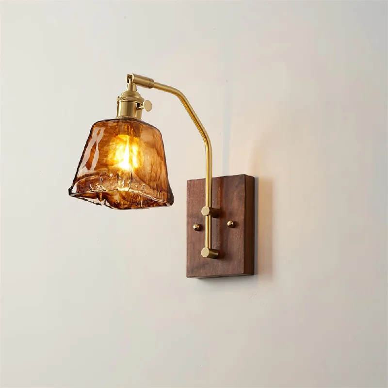 Brass & Amber & Walnut Color
