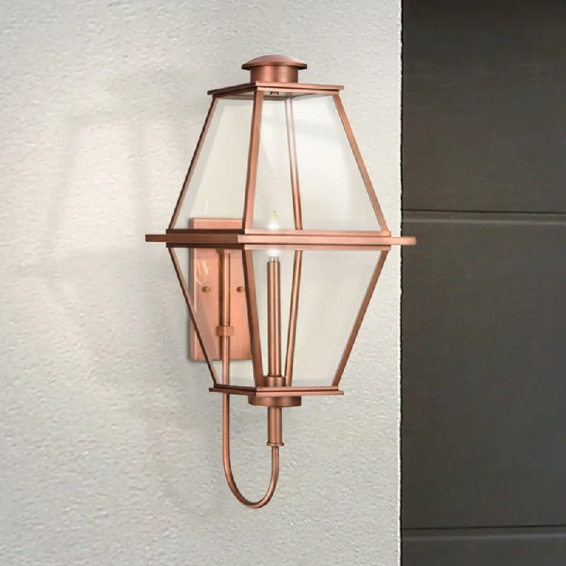 Industrial Lighting for Food Processing FactoriesUHP1519 Vintage Outdoor Wall Sconce, 32''H x 13-7/8"W x 12-3/4''D, Antique Copper Finish, Solingen Collection Industrial Lighting for Food Processing FactoriesUHP1519 Vintage Outdoor Wall Sconce, 32''H x 13-7/8"W x 12-3/4''D, Antique Copper Finish, Solingen Collection