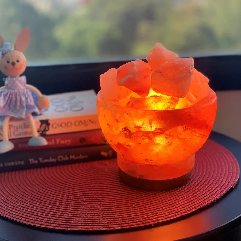 Salt Lamps for Reading Nooks to Create a Relaxing SpaceHimalayan Salt Fire Bowl Lamp 6-8 lbs Salt Lamps for Reading Nooks to Create a Relaxing SpaceHimalayan Salt Fire Bowl Lamp 6-8 lbs