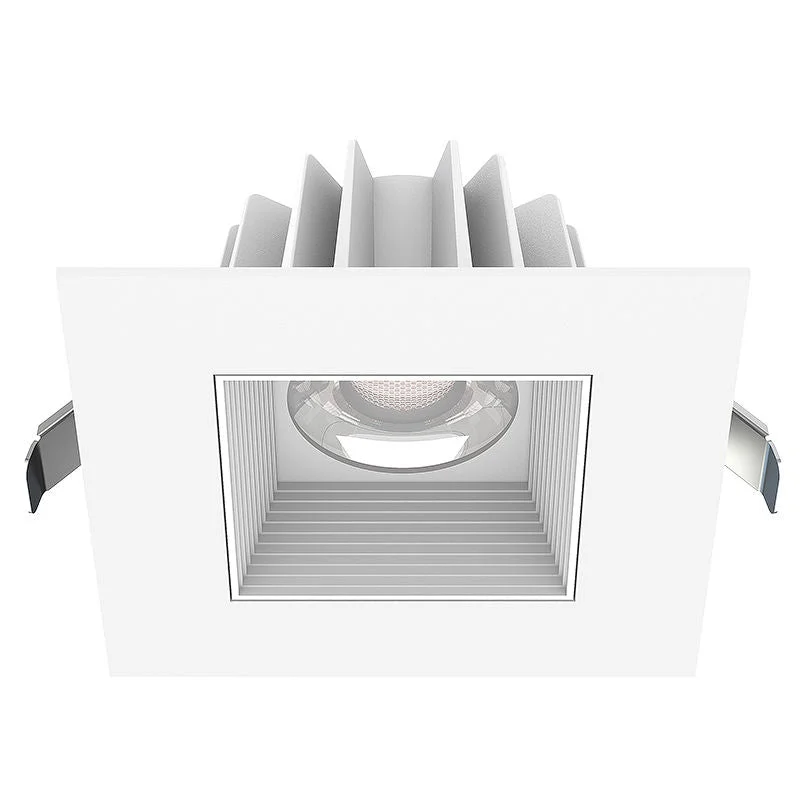 Recessed lights with a narrow beam spread for spotlighting artworks4" LED Snap-In Square Recessed Light, 1,350 Lumens, 15W, 120V, CCT Selectable 2700K/3000K/3500K/4000K/5000K Recessed lights with a narrow beam spread for spotlighting artworks4" LED Snap-In Square Recessed Light, 1,350 Lumens, 15W, 120V, CCT Selectable 2700K/3000K/3500K/4000K/5000K