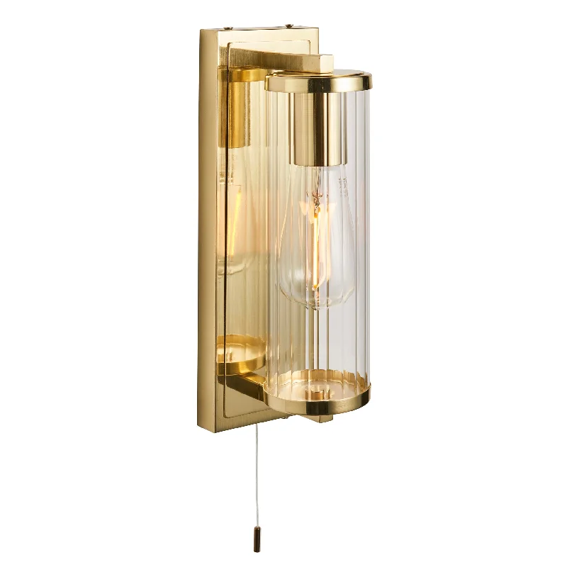 leather wall lamps with a distressed texture for a rugged and stylish lookCylinder Satin Brass Bathroom Wall Light - ID 11671 leather wall lamps with a distressed texture for a rugged and stylish lookCylinder Satin Brass Bathroom Wall Light - ID 11671