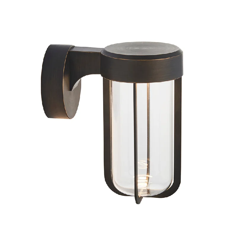 art deco wall lamps with geometric patterns for a retro - inspired bathroomDie Cast IP44 LED Wall Light In Brushed Bronze With Clear Glass - ID 11077 - LOW STOCK, PLEASE CALL art deco wall lamps with geometric patterns for a retro - inspired bathroomDie Cast IP44 LED Wall Light In Brushed Bronze With Clear Glass - ID 11077 - LOW STOCK, PLEASE CALL