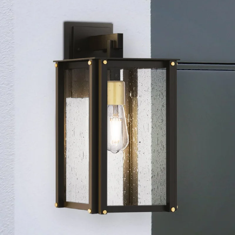 High - Bay LED Industrial Lighting for WarehousesUQL10003 Mid Century Modern Outdoor Wall Sconce, 15.5''H x 8''W x 9.25''D, Matte Black Finish, Southbank Collection High - Bay LED Industrial Lighting for WarehousesUQL10003 Mid Century Modern Outdoor Wall Sconce, 15.5''H x 8''W x 9.25''D, Matte Black Finish, Southbank Collection