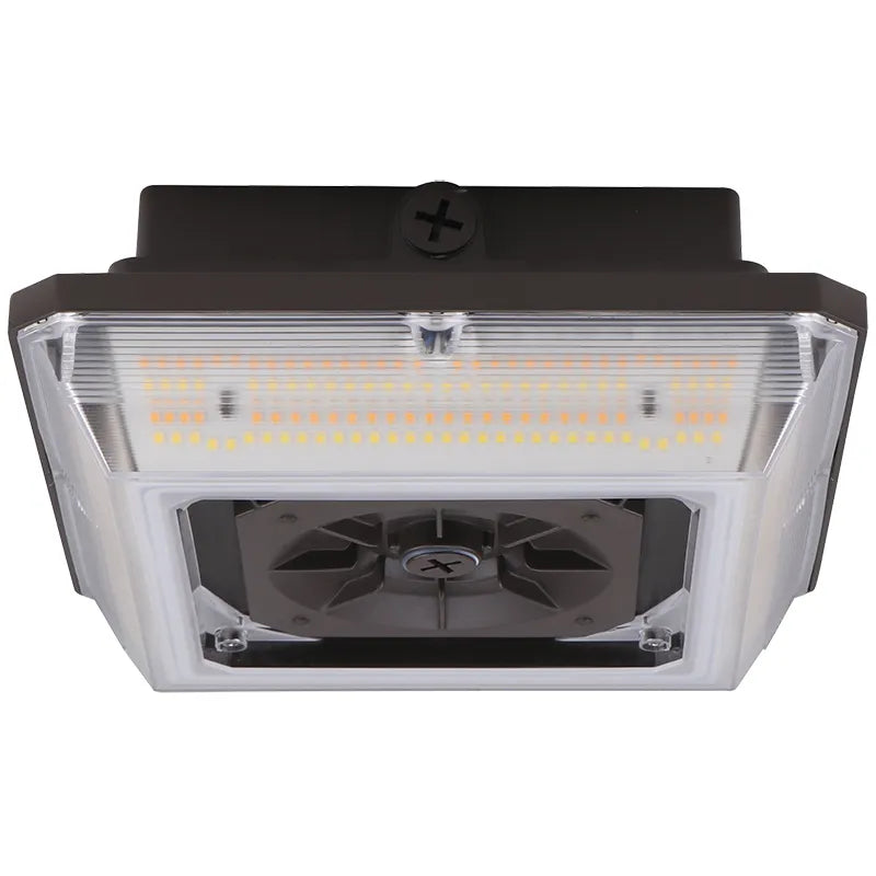 Recessed lights for eco - friendly homes with sustainable materialsLED Angled-Beam Garage Canopy Light, 12600 Lumen Max, CCT and Wattage Selectable, 120-277V