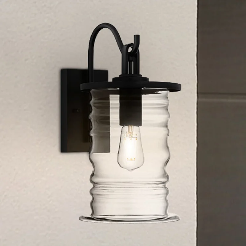 Industrial Lighting for Printing Press FacilitiesUQL10011 Classic Outdoor Wall Sconce, 17''H x 8.5''W x 11.25''D, Matte Black Finish, Dayton Collection Industrial Lighting for Printing Press FacilitiesUQL10011 Classic Outdoor Wall Sconce, 17''H x 8.5''W x 11.25''D, Matte Black Finish, Dayton Collection
