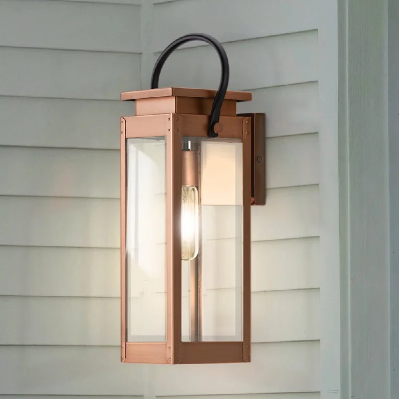 Explosion - Proof Industrial Lighting for Hazardous LocationsUHP1535 Modern Farmhouse Outdoor Wall Sconce, 23-5/8''H x 8"W x 9-3/4''D, Antique Copper Finish, Darwin Collection Explosion - Proof Industrial Lighting for Hazardous LocationsUHP1535 Modern Farmhouse Outdoor Wall Sconce, 23-5/8''H x 8"W x 9-3/4''D, Antique Copper Finish, Darwin Collection