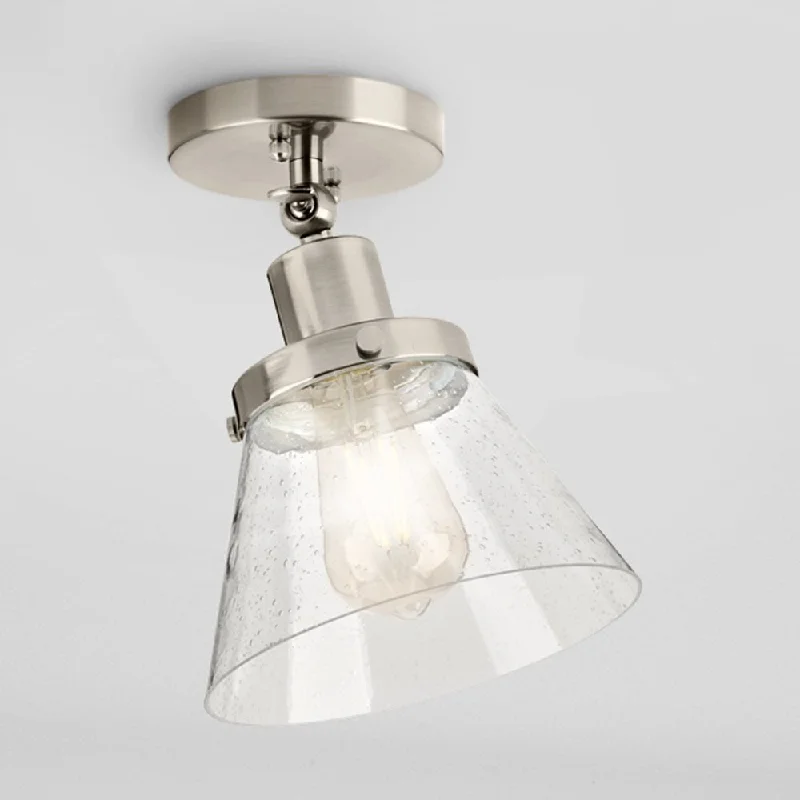 Dust - Resistant Industrial Lighting for Dirty WorkspacesUHP4660 Modern Farmhouse Indoor Ceiling Light, 10''H x 8"W x 8''D, Brushed Nickel Finish, Pawtucket Collection Dust - Resistant Industrial Lighting for Dirty WorkspacesUHP4660 Modern Farmhouse Indoor Ceiling Light, 10''H x 8"W x 8''D, Brushed Nickel Finish, Pawtucket Collection
