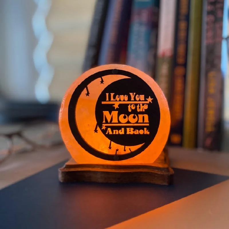 Small Salt Lamps for Desk and NightstandI Love You To The Moon And Back Mini USB Plugin Himalayan Salt Lamp Small Salt Lamps for Desk and NightstandI Love You To The Moon And Back Mini USB Plugin Himalayan Salt Lamp