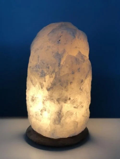 Battery - Operated Salt Lamps for Portable UseWHITE Natural mini Salt Lamp (3-5lbs) Battery - Operated Salt Lamps for Portable UseWHITE Natural mini Salt Lamp (3-5lbs)
