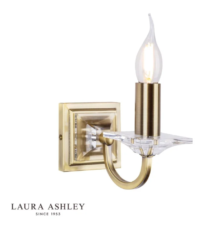 mid - century modern wall lamps with iconic shapes for a stylish studyLaura Ashley - Carson Wall Light, Antique Brass, Glass - ID 13164 mid - century modern wall lamps with iconic shapes for a stylish studyLaura Ashley - Carson Wall Light, Antique Brass, Glass - ID 13164
