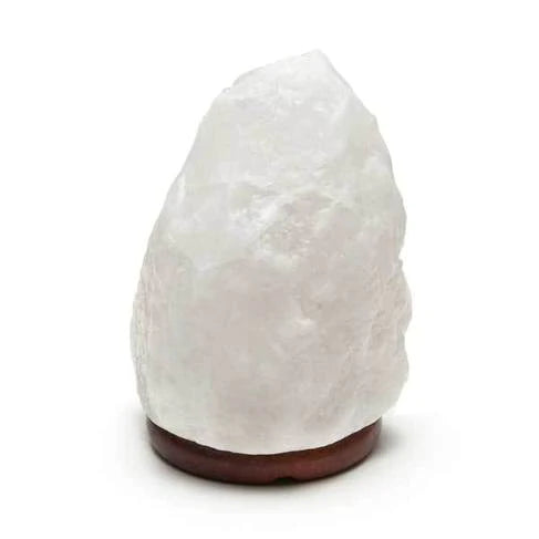 USB - Powered Salt Lamps for Easy ChargingWHITE HIMALAYAN SALT LAMP MEDIUM