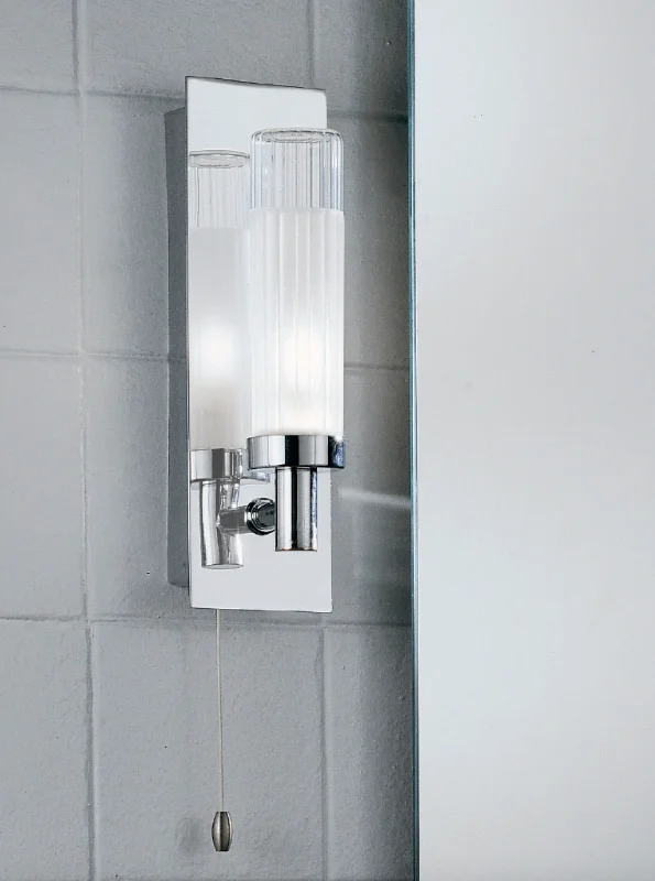 wood wall lamps with natural grain for a warm and organic feelPolished Chrome and Ribbed Glass Single Bathroom Wall Light - ID 2359 wood wall lamps with natural grain for a warm and organic feelPolished Chrome and Ribbed Glass Single Bathroom Wall Light - ID 2359