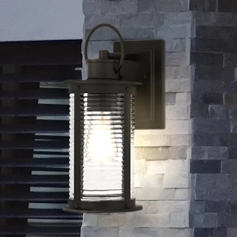 Industrial Wall - Mounted Lighting for Workshop WallsUQL1921 Nautical Outdoor Wall Sconce, 13.25''H x 5.5''W x 7''D, Matte Black Finish, Jasper Collection Industrial Wall - Mounted Lighting for Workshop WallsUQL1921 Nautical Outdoor Wall Sconce, 13.25''H x 5.5''W x 7''D, Matte Black Finish, Jasper Collection