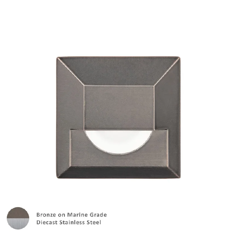 Recessed lights for music rooms to create the right ambiance3000K 85CRI LED Step & Wall Light in Bronzed Stainless Steel