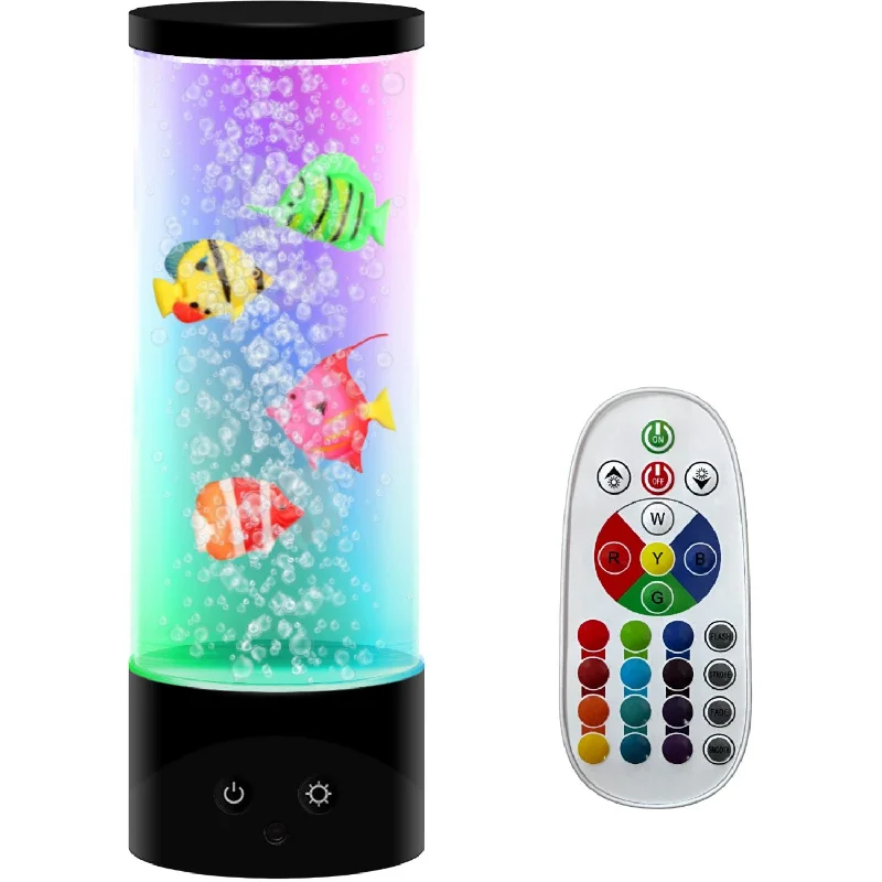 Traditional Lava Lamps with Original Liquid and Wax CombinationsParty Funlight Fishing Lamp with Remote Control H: 28cm