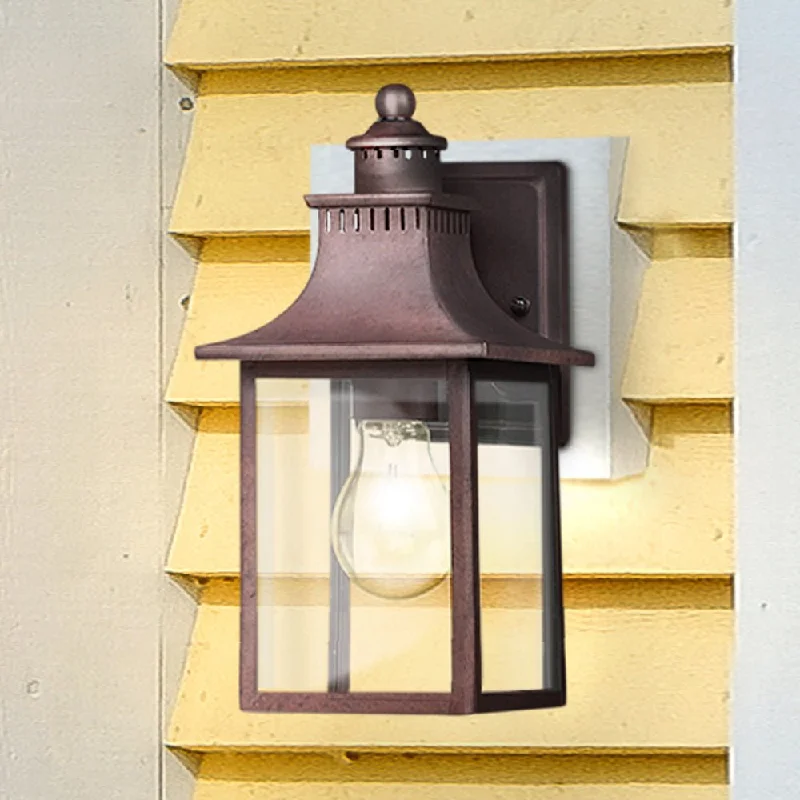 Industrial Flood Lighting for Outdoor Loading DocksUQL1750 Vintage Outdoor Wall Sconce, 11.25''H x 5.50''W x 6.25''D, Copper Bronze Finish, Viersen Collection Industrial Flood Lighting for Outdoor Loading DocksUQL1750 Vintage Outdoor Wall Sconce, 11.25''H x 5.50''W x 6.25''D, Copper Bronze Finish, Viersen Collection