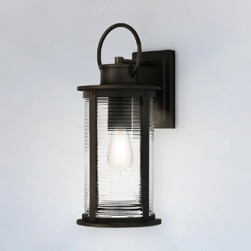 Industrial Lighting for Woodworking FactoriesUQL1923 Nautical Outdoor Wall Sconce, 18''H x 7.5''W x 8.75''D, Matte Black Finish, Jasper Collection Industrial Lighting for Woodworking FactoriesUQL1923 Nautical Outdoor Wall Sconce, 18''H x 7.5''W x 8.75''D, Matte Black Finish, Jasper Collection