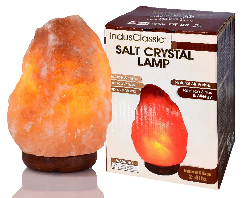 Salt Lamps for Aromatherapy IntegrationIndusClassic® LN-01 Natural Himalayan Crystal Rock Salt Lamp Ionizer Air Purifier 2~4 lbs With Dimmable Control Salt Lamps for Aromatherapy IntegrationIndusClassic® LN-01 Natural Himalayan Crystal Rock Salt Lamp Ionizer Air Purifier 2~4 lbs With Dimmable Control