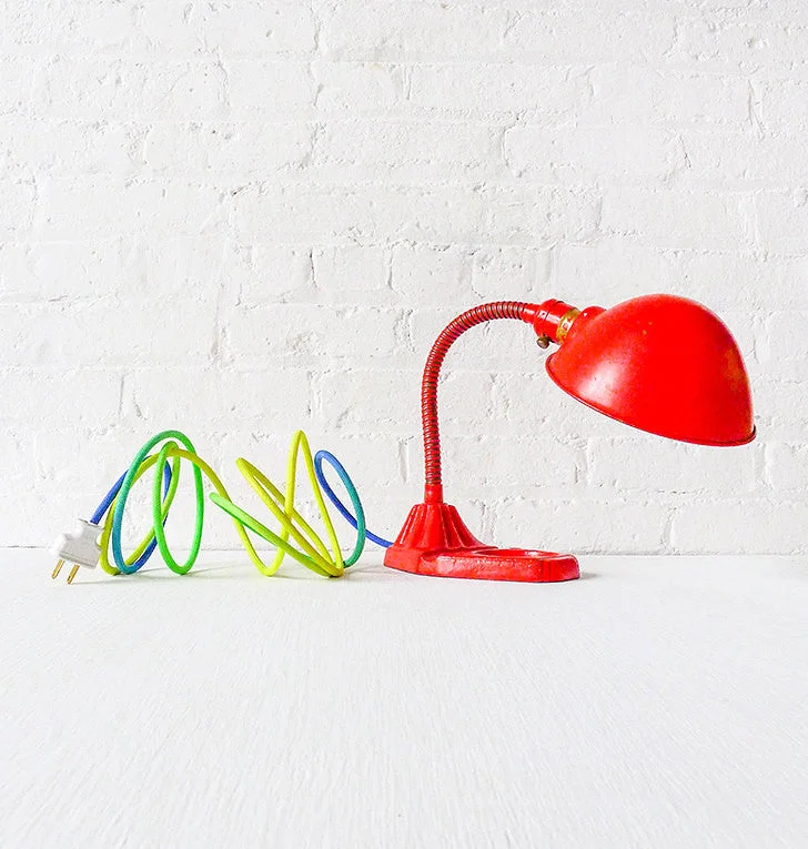 Lava Lamps for Cupcake Shops to Create a Sweet AtmosphereVintage Industrial Orange Gooseneck Lamp with Ombre Textile Cord Lava Lamps for Cupcake Shops to Create a Sweet AtmosphereVintage Industrial Orange Gooseneck Lamp with Ombre Textile Cord