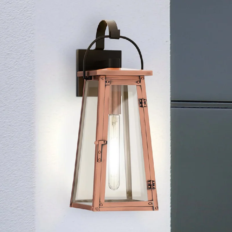Explosion - Proof Industrial Lighting for Hazardous LocationsUQL10052 Vintage Outdoor Wall Sconce, 19.5''H x 7''W x 8.25''D, Aged Copper Finish, Oslo Collection