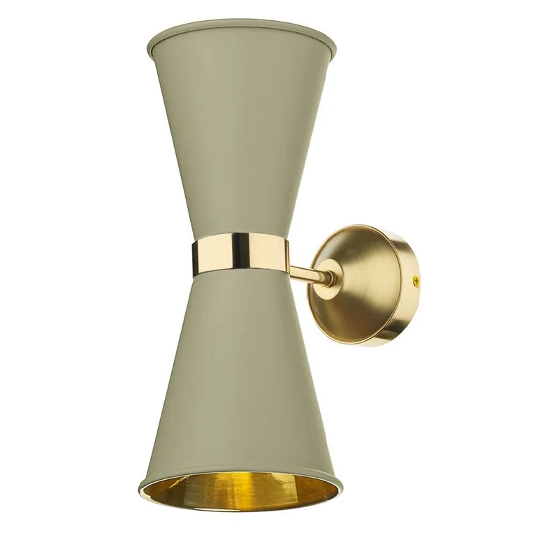 bohemian wall lamps with colorful glass for an eclectic hallwayHyde Brass and Pebble (Neutral) Double Wall Light - ID 10118 bohemian wall lamps with colorful glass for an eclectic hallwayHyde Brass and Pebble (Neutral) Double Wall Light - ID 10118