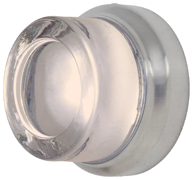 Recessed lights for eco - friendly homes with sustainable materialsComet 1-Light LED Wall Sconce (Convertible To Flush Mount) in Brushed Stainless Steel Recessed lights for eco - friendly homes with sustainable materialsComet 1-Light LED Wall Sconce (Convertible To Flush Mount) in Brushed Stainless Steel