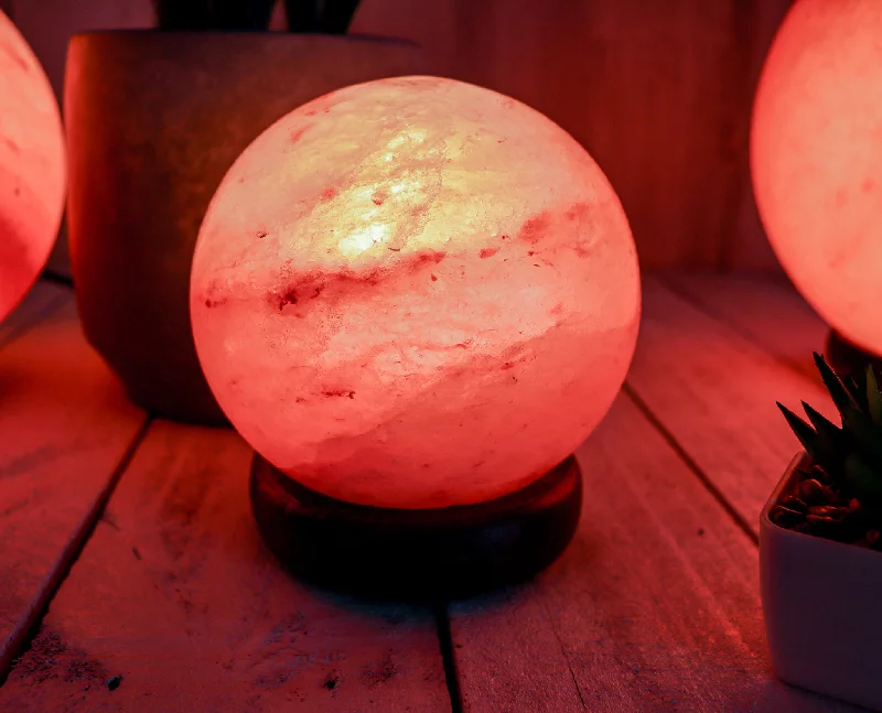 Salt Lamps with Built - in Essential Oil Diffusers5" Pink Himalayan Salt Globe Shape Lamp 4-5 Lbs Salt Lamps with Built - in Essential Oil Diffusers5" Pink Himalayan Salt Globe Shape Lamp 4-5 Lbs