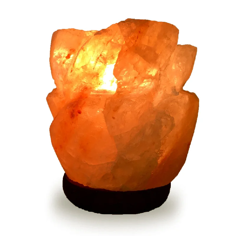 Large Salt Lamps for Living Room CentrepieceNatural Himalayan Rose Shaped Salt Lamp - 6" Large Salt Lamps for Living Room CentrepieceNatural Himalayan Rose Shaped Salt Lamp - 6"