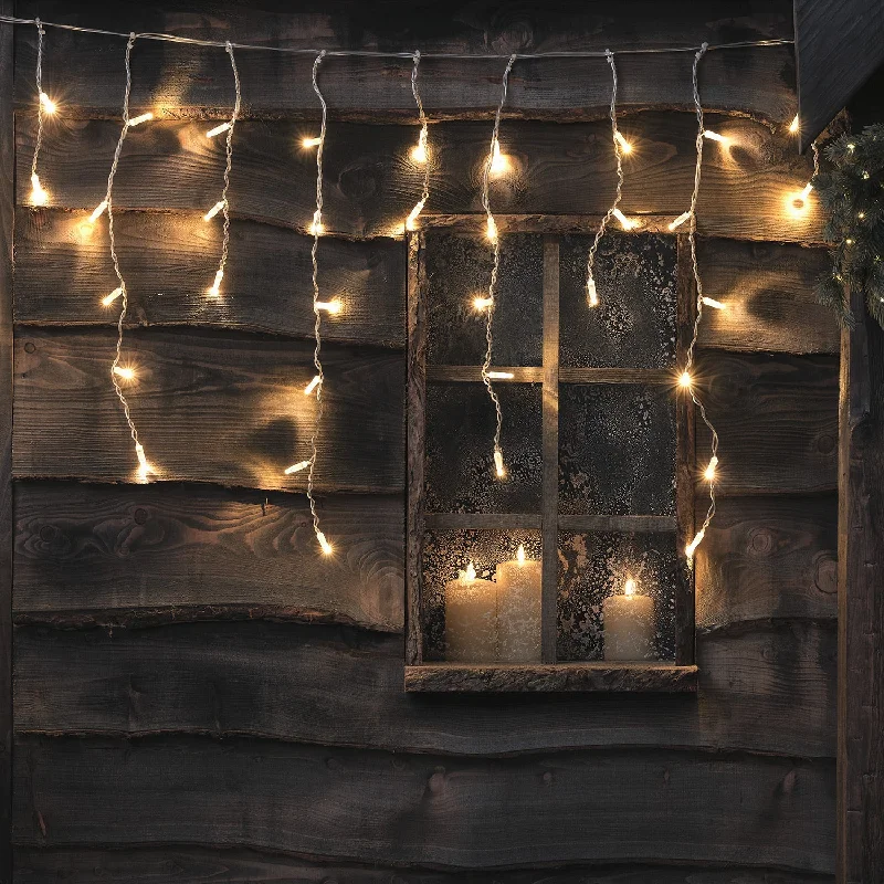 String Lights for Seasonal Decorations (Spring, Fall, etc.)2m Dual Colour LED Core Connect Series Connectable Icicle Light String Lights for Seasonal Decorations (Spring, Fall, etc.)2m Dual Colour LED Core Connect Series Connectable Icicle Light