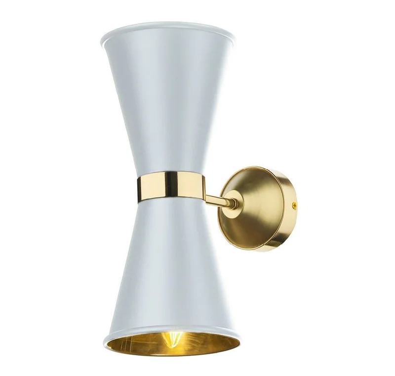marble wall lamps with luxurious veining for high - end living spacesHyde Brass and White Double Wall Light - ID 10117 marble wall lamps with luxurious veining for high - end living spacesHyde Brass and White Double Wall Light - ID 10117