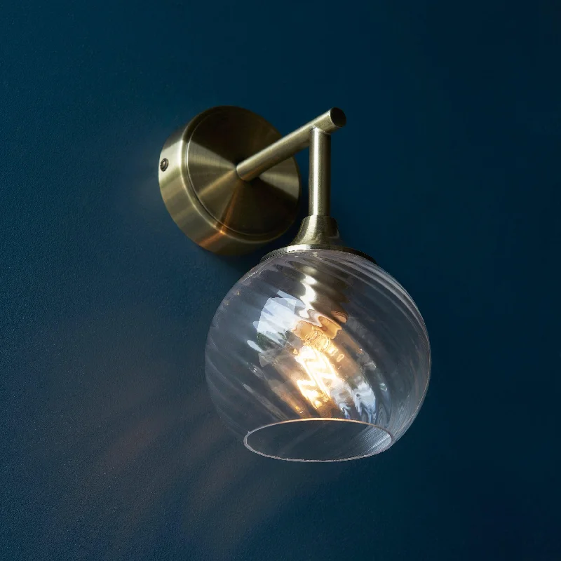 bohemian wall lamps with colorful glass for an eclectic hallwayAllegra Brass Wall Light - Glass Shade bohemian wall lamps with colorful glass for an eclectic hallwayAllegra Brass Wall Light - Glass Shade