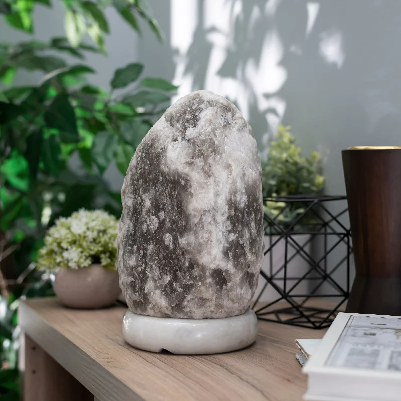 Salt Lamps for Guest Rooms to Add a Cozy TouchNatural Gray Himalayan Salt Lamp 12-15 Lbs w/ Gray Marble Base Salt Lamps for Guest Rooms to Add a Cozy TouchNatural Gray Himalayan Salt Lamp 12-15 Lbs w/ Gray Marble Base