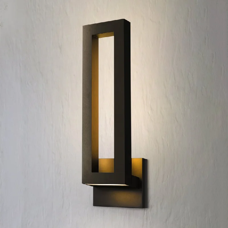 Industrial Wall - Mounted Lighting for Workshop WallsUQL10000 Contemporary Outdoor Wall Sconce, 18.25''H x 5.75''W x 4.25''D, Earth Black Finish, Konstanz Collection Industrial Wall - Mounted Lighting for Workshop WallsUQL10000 Contemporary Outdoor Wall Sconce, 18.25''H x 5.75''W x 4.25''D, Earth Black Finish, Konstanz Collection