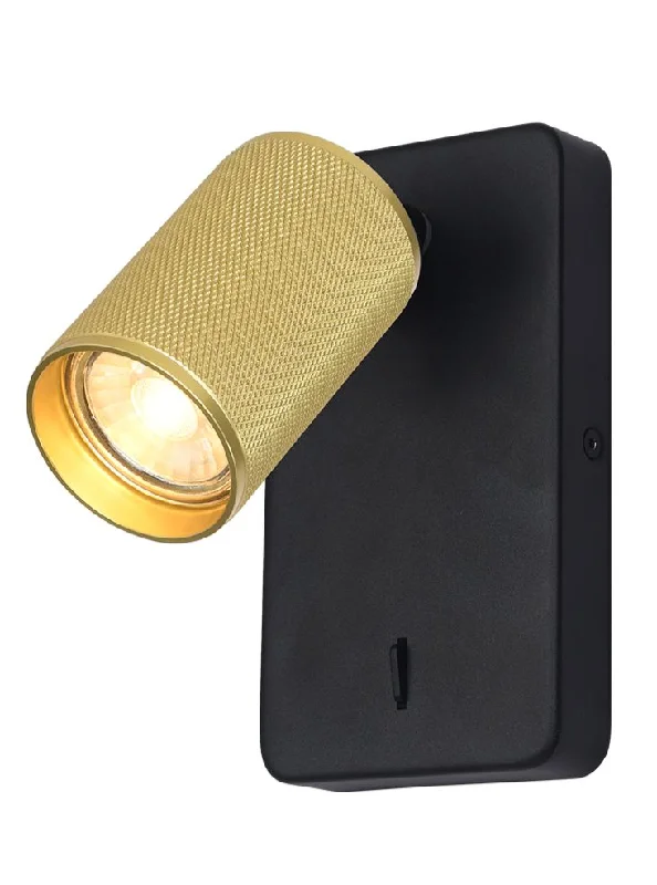 leather wall lamps with a distressed texture for a rugged and stylish lookKNO Black & Brass Knurled Single Wall Light - 13210 leather wall lamps with a distressed texture for a rugged and stylish lookKNO Black & Brass Knurled Single Wall Light - 13210