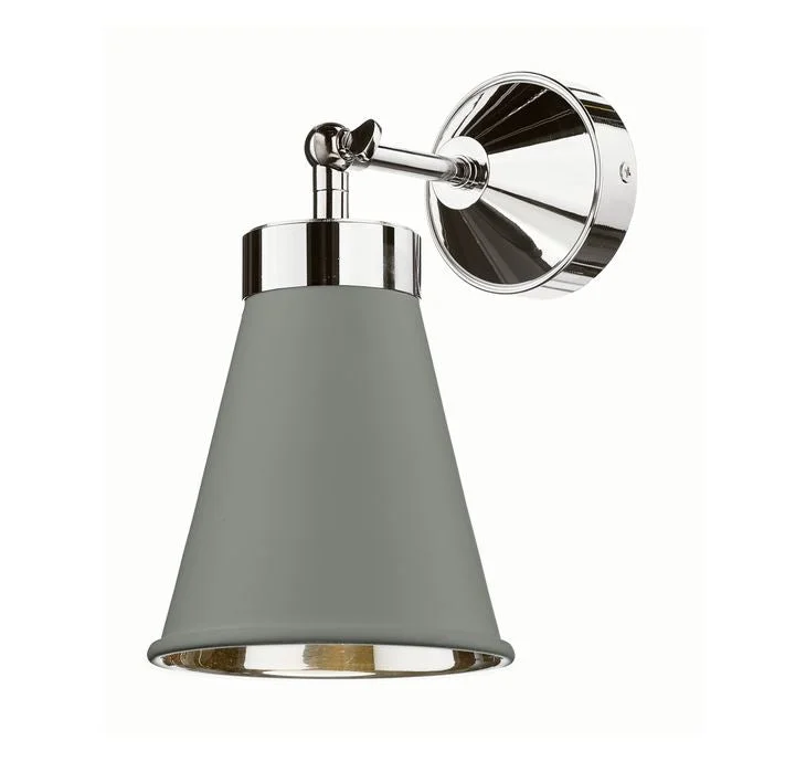 bohemian wall lamps with colorful glass for an eclectic hallwayHyde Chrome and Grey Single Wall Light - ID 10116 bohemian wall lamps with colorful glass for an eclectic hallwayHyde Chrome and Grey Single Wall Light - ID 10116