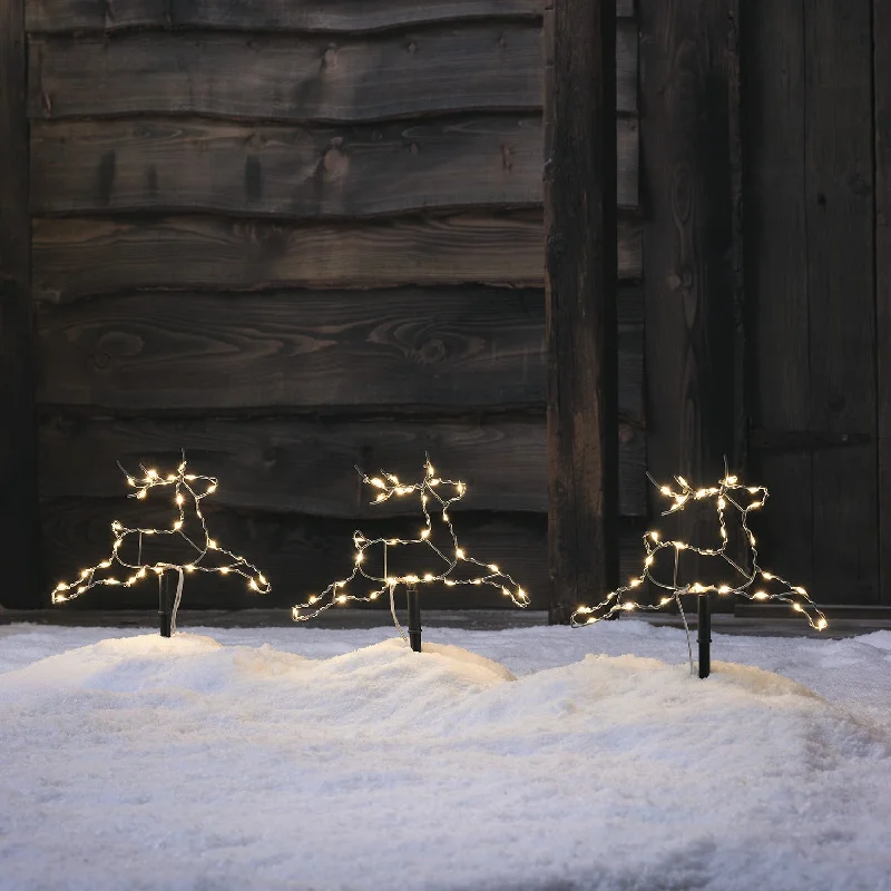 String Lights for Restaurant Outdoor SeatingSet of 3 Mini Reindeer LED Stake Lights String Lights for Restaurant Outdoor SeatingSet of 3 Mini Reindeer LED Stake Lights