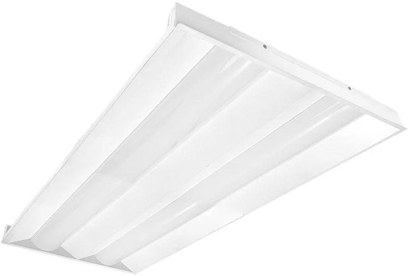 Frosted - lens recessed lights for a soft, diffused glow2 x 4 Foot LED Troffer Light, 6,250 Lumens, Wattage Selectable: 30/40/50, 120-277V, CCT Selectable 3500K/4000K/5000K, White Finish Frosted - lens recessed lights for a soft, diffused glow2 x 4 Foot LED Troffer Light, 6,250 Lumens, Wattage Selectable: 30/40/50, 120-277V, CCT Selectable 3500K/4000K/5000K, White Finish