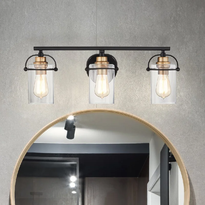 Industrial Lighting for Electronics ManufacturingUQL4730 Transitional Indoor Bath Light, 8.75''H x 24.00''W x 6.75''D, Matte Black Finish, Ripley Collection Industrial Lighting for Electronics ManufacturingUQL4730 Transitional Indoor Bath Light, 8.75''H x 24.00''W x 6.75''D, Matte Black Finish, Ripley Collection