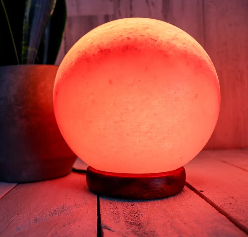 Natural Himalayan Salt Lamps with Soft Glow7" Pink Himalayan Salt Globe Shape Lamp 9-11 Lbs Natural Himalayan Salt Lamps with Soft Glow7" Pink Himalayan Salt Globe Shape Lamp 9-11 Lbs