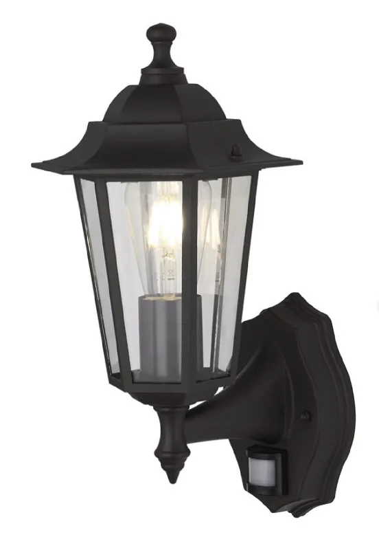 wood wall lamps with natural grain for a warm and organic feelOutdoor Wall Light, PIR, Black - ID 13368 wood wall lamps with natural grain for a warm and organic feelOutdoor Wall Light, PIR, Black - ID 13368