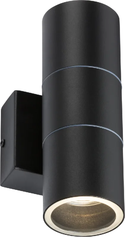 ceramic wall lamps with hand - painted designs for an artistic touchExterior Up & Down 2xGU10 Wall Light Matt Black IP54 - ID 11608 ceramic wall lamps with hand - painted designs for an artistic touchExterior Up & Down 2xGU10 Wall Light Matt Black IP54 - ID 11608